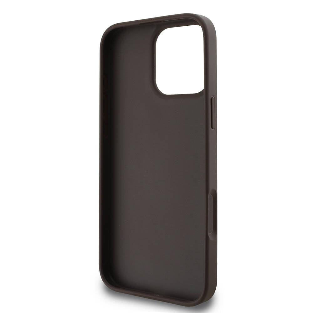 Guess iPhone 16 Pro Orjinal Lisanslı PU Deri 4G Desenli Metal Büyük 4G ve Yazı Logolu Telefon Kılıfı - 7 Guess iPhone 16 Pro Orjinal Lisanslı PU Deri 4G Desenli Metal Büyük 4G ve Yazı Logolu Telefon Kılıfı - 7